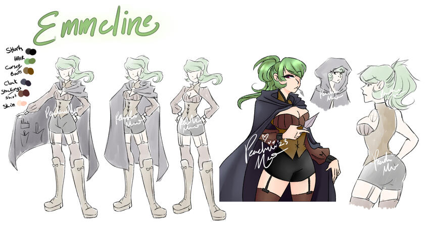 Character Design Sheet: 200$