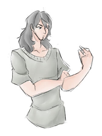 Sketch, Half Body, Color: 25$